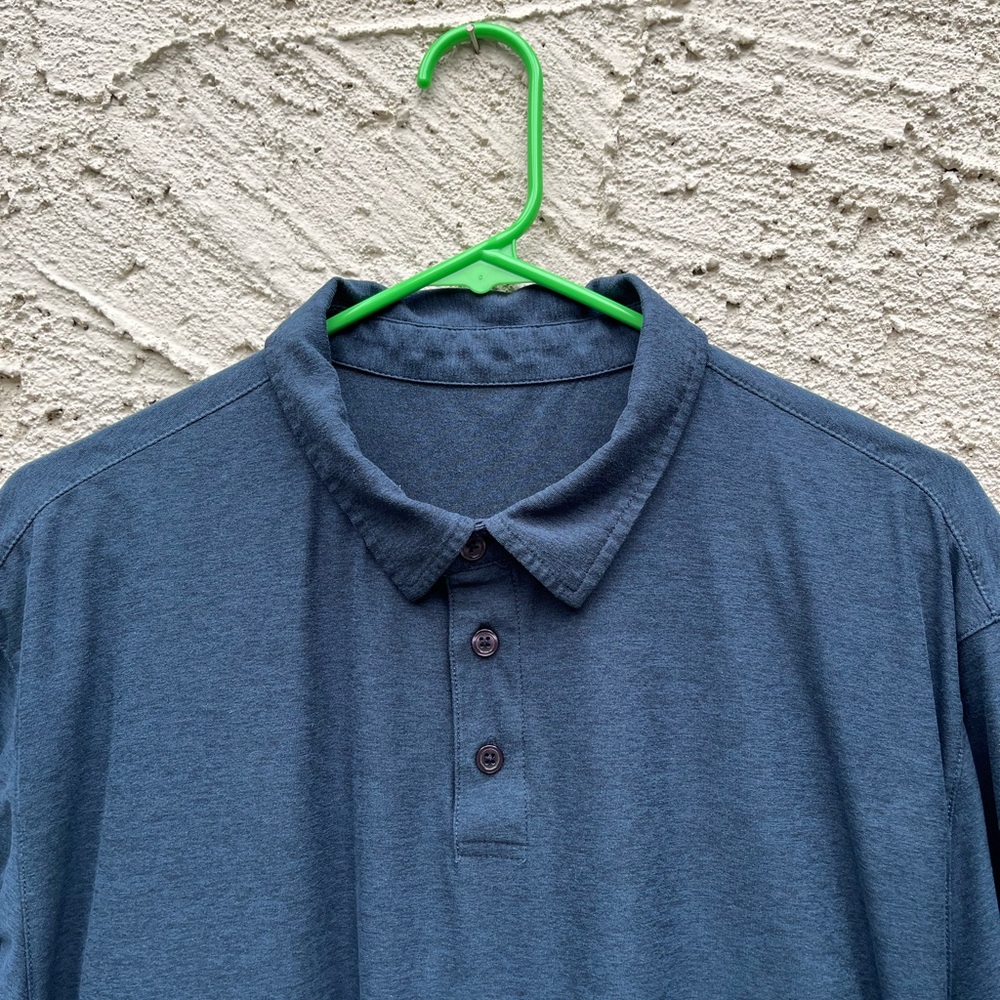 Vuori Blue Green Lightweight Polo Size Large Men’s